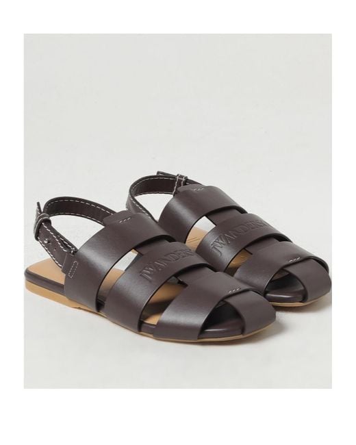 J.W. Anderson Brown Hallow-Heel Sandals