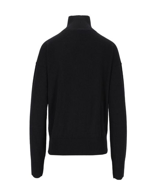 Barena Black Stand-Up Collar Knitwear