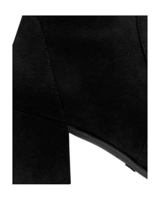 Stuart Weitzman Black Suede Ankle-Boots