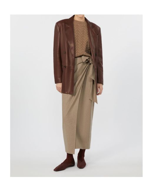 Max Mara Brown Duse Double-Breasted Blazer