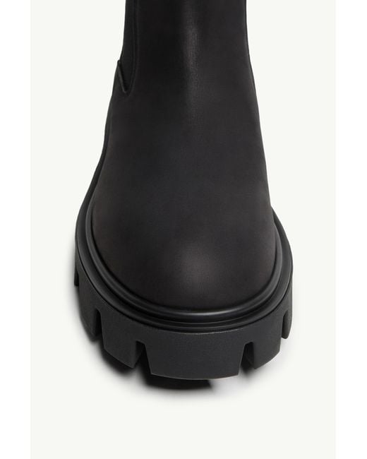 Moncler Black Peak City Chelsea Ankle Boots for men