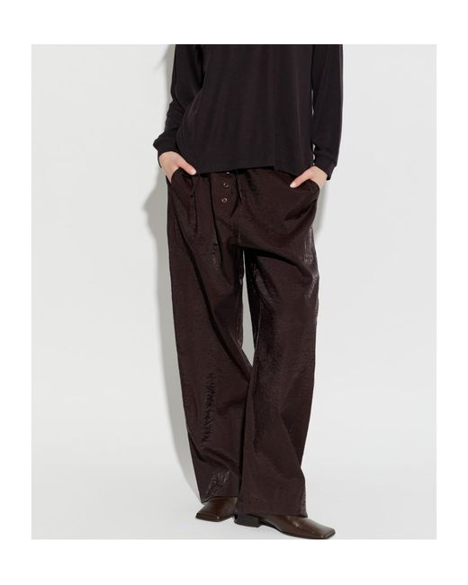 Studio Nicholson Black Hera Button Tie Trousers