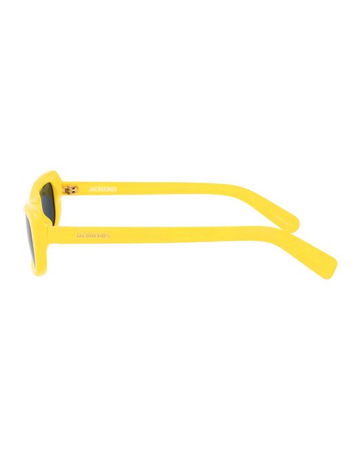 Jacquemus Yellow Full Frame Sunglasses for men