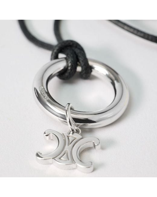 Céline White Charms Triomphe Necklace for men