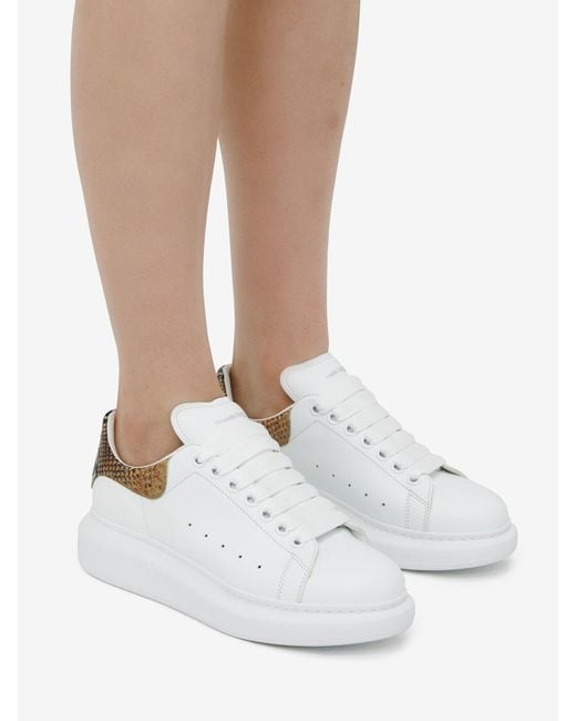 McQueen White Oversized Lace-Up Sneakers