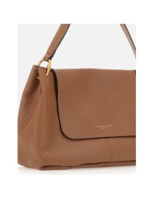 Gianni Chiarini Brown Flap Shoulder Bag