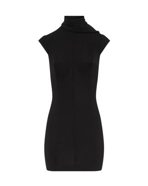 Jean Paul Gaultier Black Short Tapered Dress
