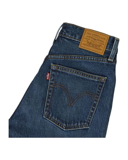 Levi's Blue Ribcage Flare Jeans