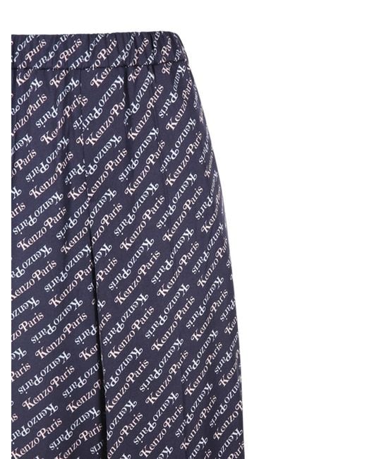 KENZO Blue Verdy Pajama Pants