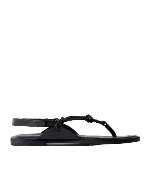 St. Agni Multicolor Woven Leather Sandals