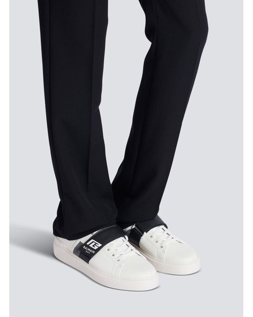 Balmain Multicolor B-Court Lace-Up Sneakers for men