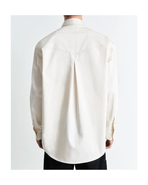 Lemaire White Western Shirt for men