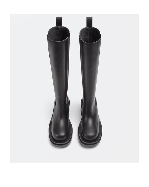 Bottega Veneta Black Lug Chelsea Boots
