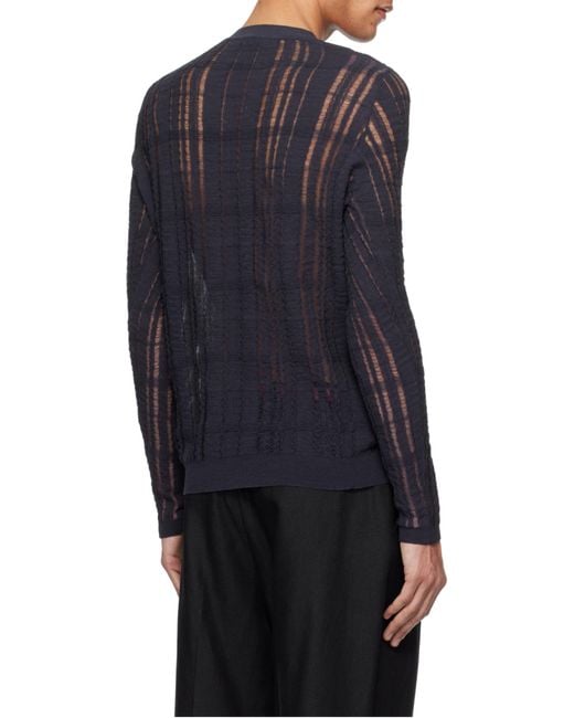 Our Legacy Blue Formal Knit Sweater for men