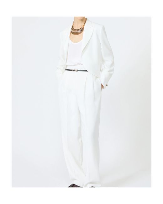 Max Mara White Scoop Neck Sleeveless Tank Top
