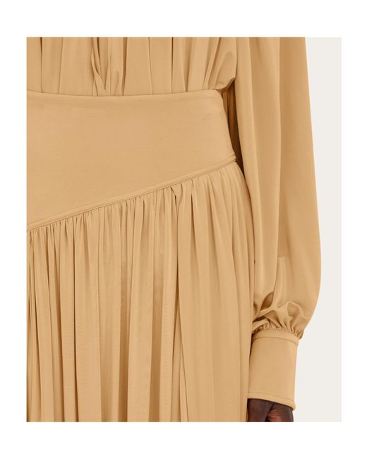 Ferragamo Natural Skirt With Basque Detail