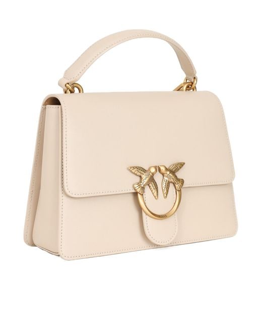 Pinko Natural Classic Love One Top Handle Bag
