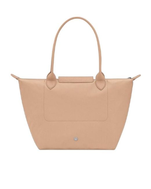 Longchamp White Le Pliage One M Tote Bag