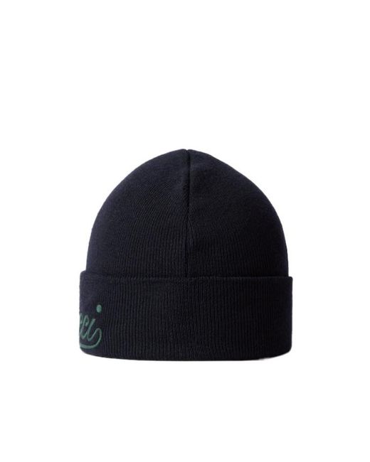 Gucci Blue Logo Embroidered Beanie for men