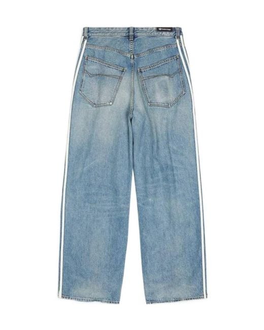 Balenciaga Blue Adidas Large Baggy Trousers