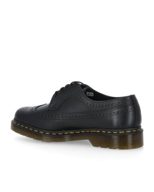 Dr. Martens Black Round-Headed Love Shoes for men