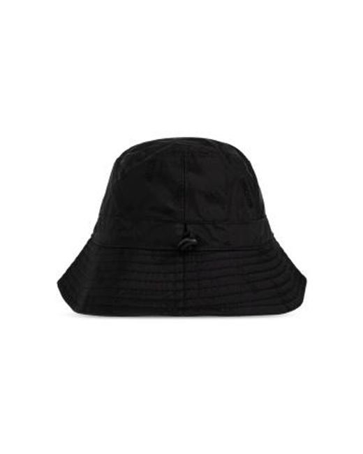 Moschino Black Monogram-Pattern Bucket Hat for men