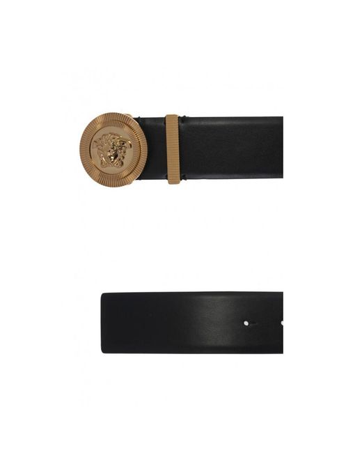 Versace White Medusa Logo Plaque Belt for men
