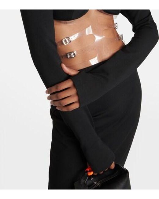 Christopher Kane Black Cutout Maxi Dress