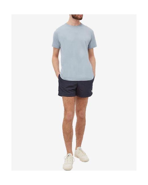 Paul Smith Blue Zebra-Patch Swim Shorts for men