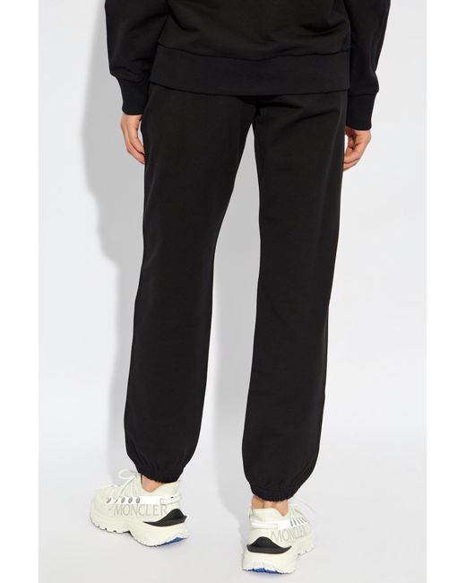 Moncler Black Logo Patch Drawstring Track Pants
