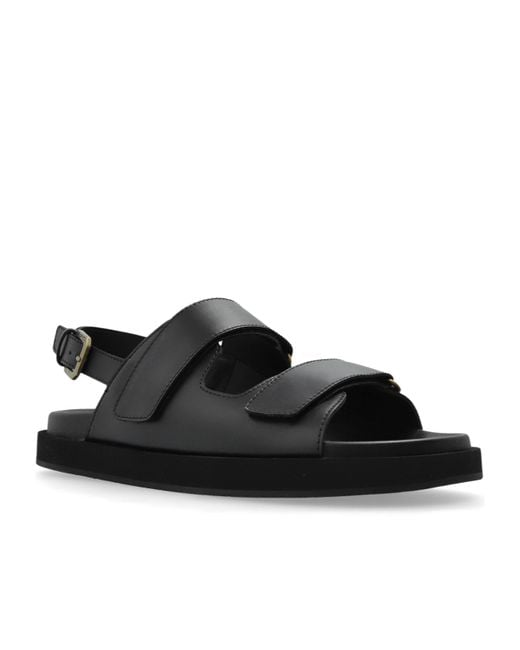 Etro Black Ankle Strap Sandals for men
