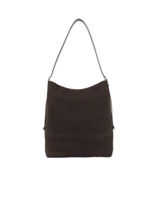 Lemaire Black Belted Leather Tote Bag for men