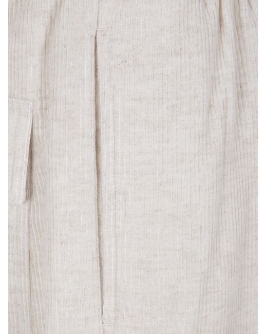 Rick Owens Gray Drawstring Pocket Trousers