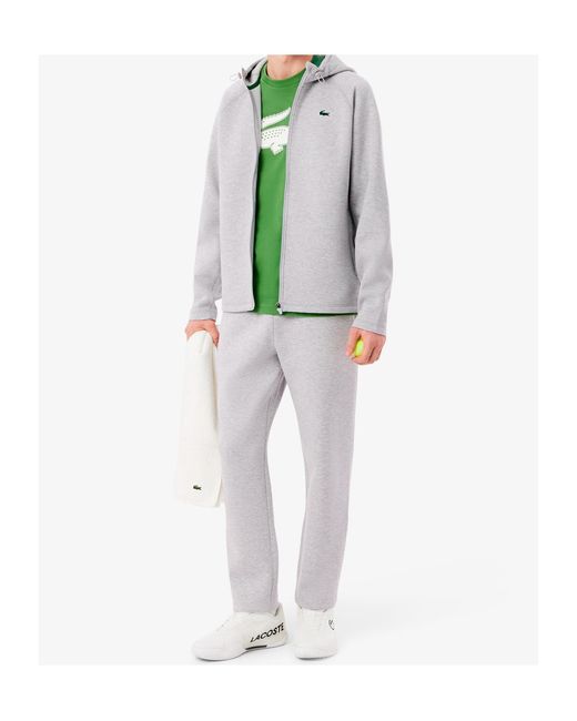Lacoste Gray Zip-Up Hoodie for men
