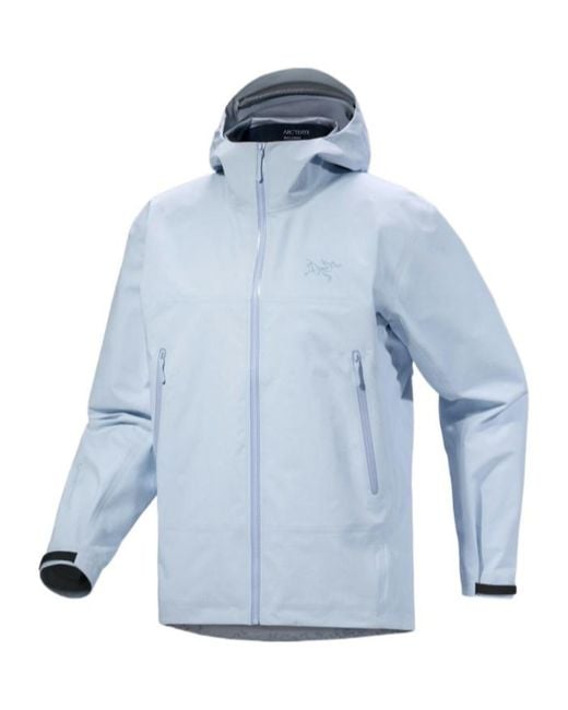 Arc'teryx Blue Logo-Embroidered Hooded Jacket for men