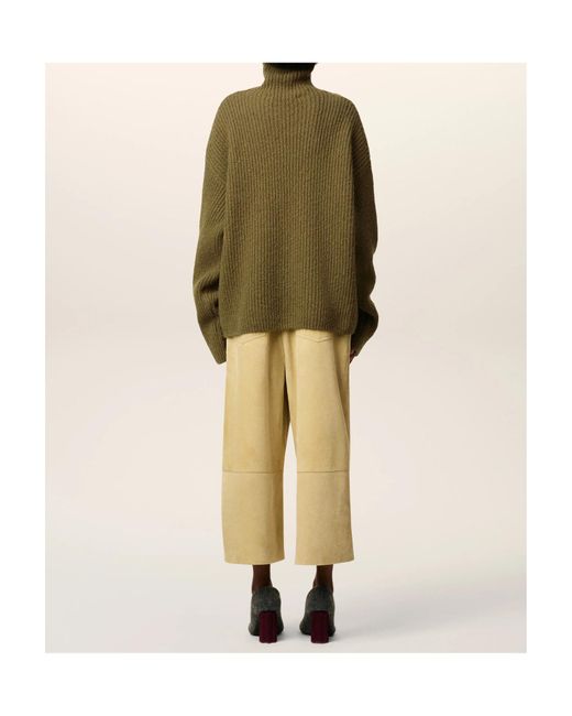 AMI Green Wool Sweater for men