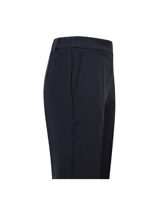 Max Mara Blue Elastic Waist Casual Pants
