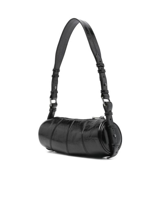 Zadig & Voltaire Black Zippered Shoulder Bag