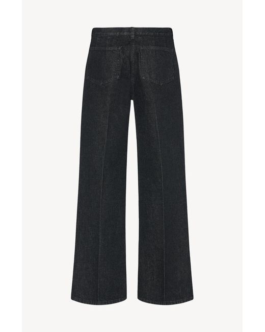 The Row Black Vita Straight Jeans