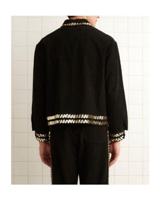 Bode Black Jacket for men
