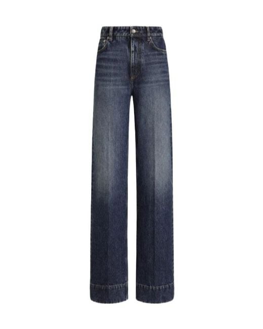 Dolce & Gabbana Blue Belt Loop Jeans