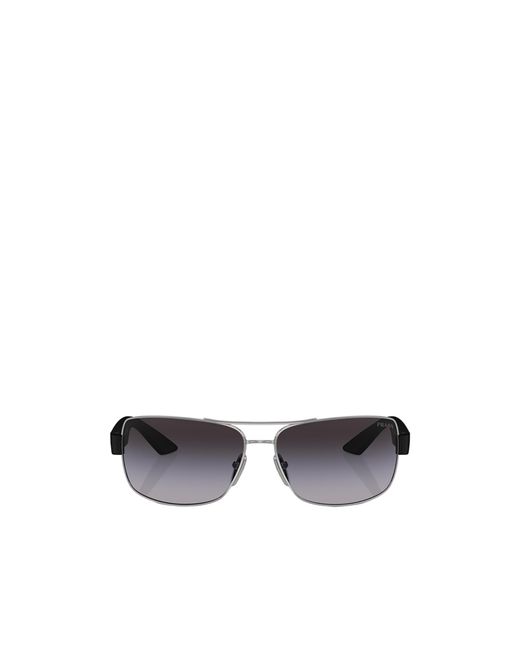 Prada Linea Rossa White Prada Eyewear Pilot Sunglasses for men