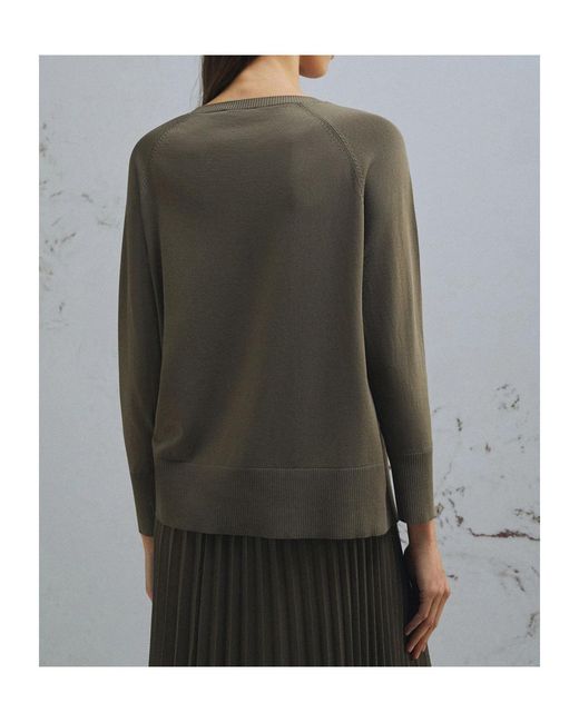 Marella Green Drawstring Sweater