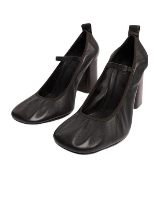 Lemaire Black Square Ballet Heels
