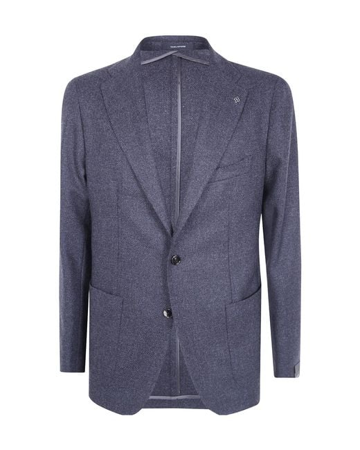 Tagliatore Blue Montecarlo Single Breasted Jacket for men