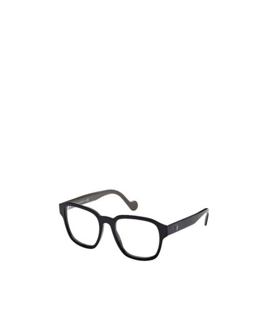 Moncler White Eyewear Square Frame Glasses for men