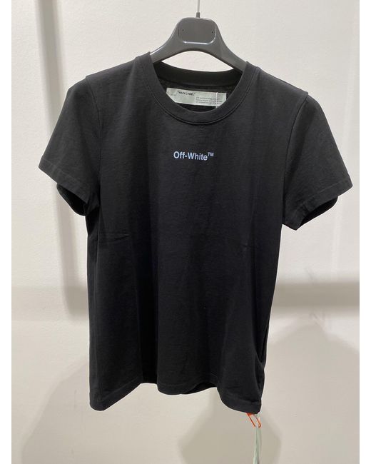 Off-White c/o Virgil Abloh Black Graphic Print Cotton T-Shirt