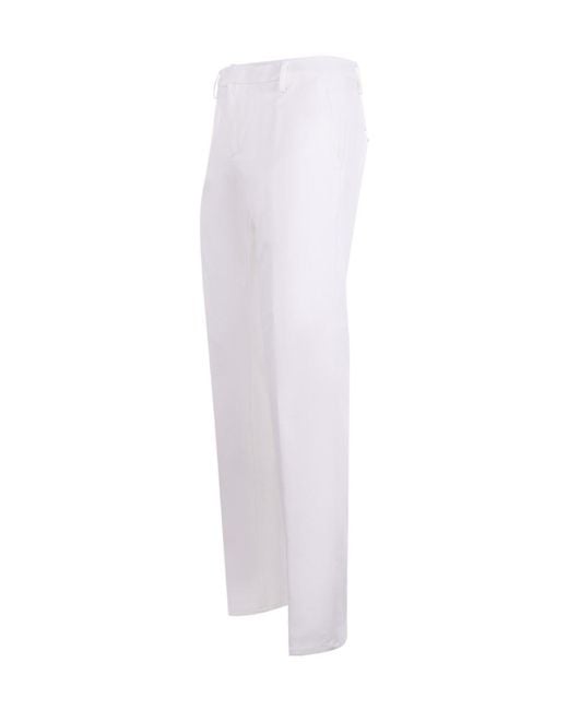 Dondup White Tailored Pants for men