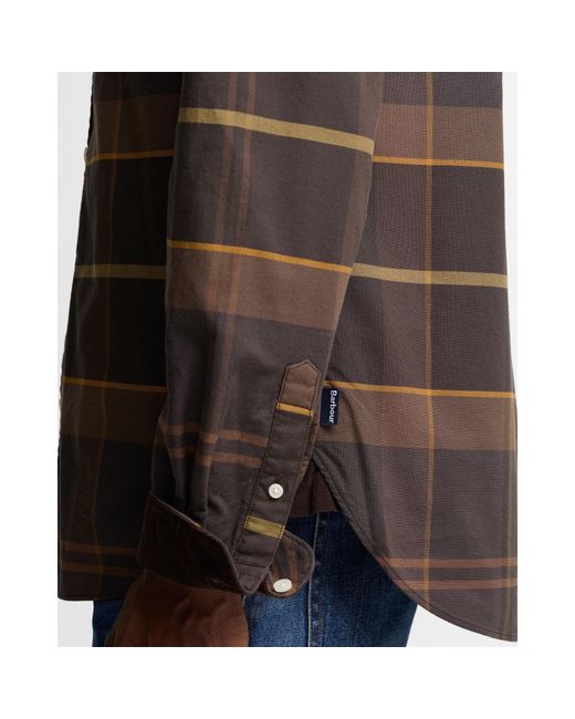 Barbour Brown Plaid Shirt for men