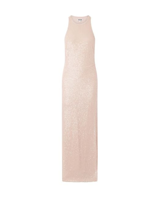 Staud White Bree Sequined Dress